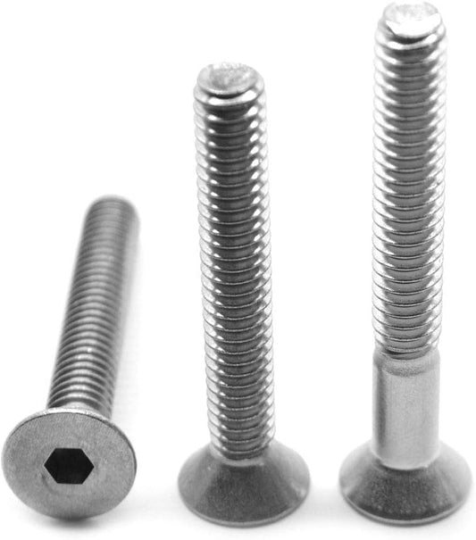 M6 x 1.00 Metric Socket Flat Head Bolts