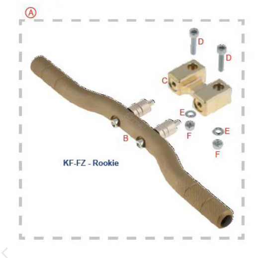OTK Adjustable Aluminum Foot Support Complete