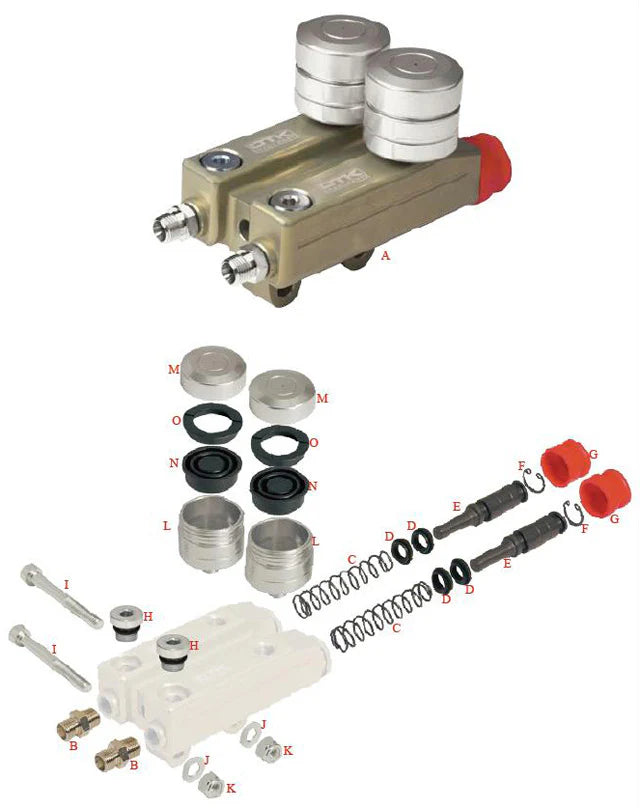 OTK Brake Pump Aluminum Tank Cap for SA2/SA3