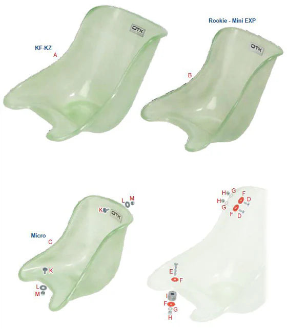 Tony Kart OTK Flat Bottom Seat