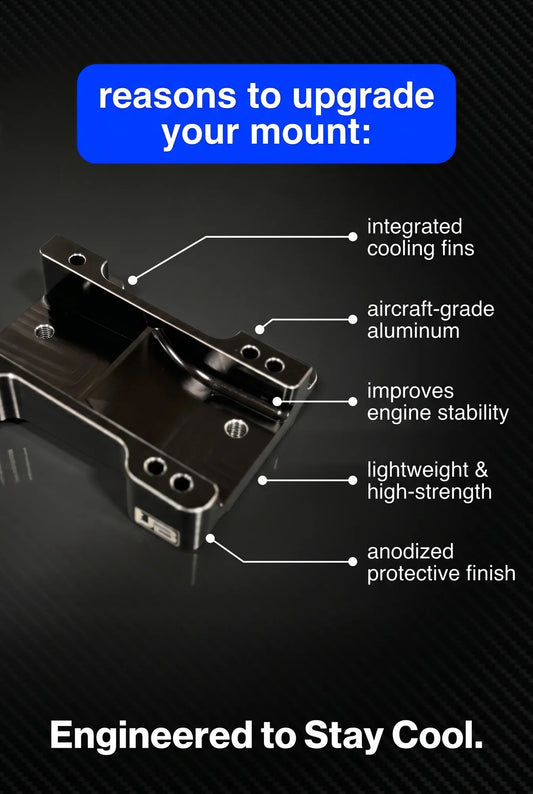 JB Race Works 2 Stroke Motor Mount