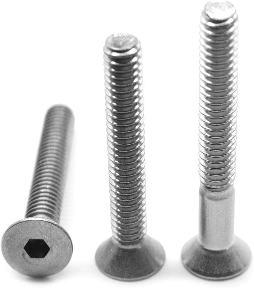 M6 x 1.00 Metric Socket Flat Head Bolts
