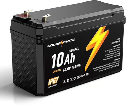12V 10Ah LiFePO4 Lithium Battery