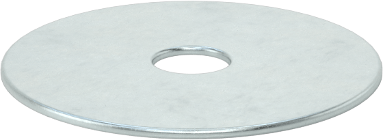 Zinc-Plated Steel Oversized Washers, 3/8" × 2"