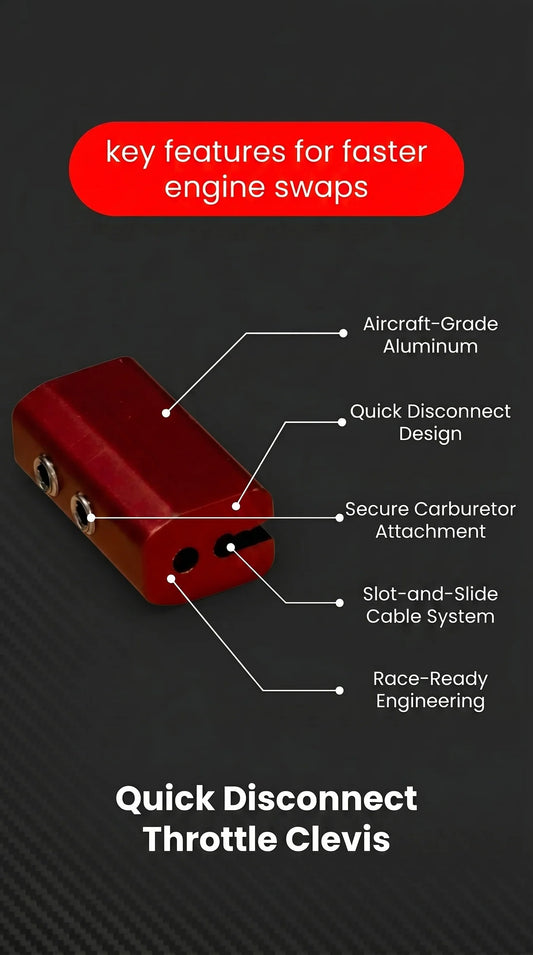 JB Race Works Quick Disconnect Throttle Clevis