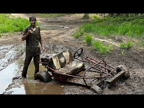 Deep Kart Cleaning with Engine Removed